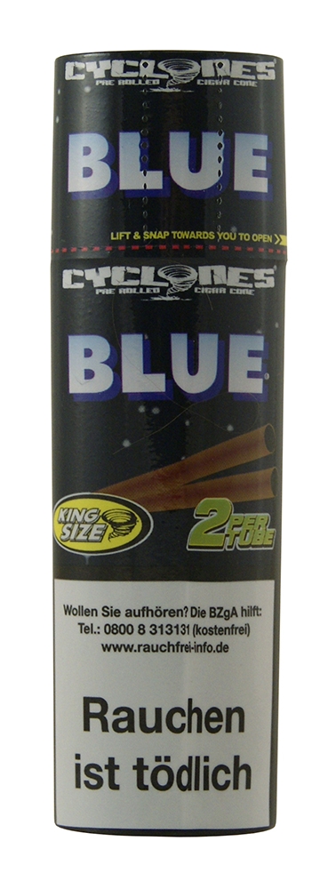 Cyclones Blunt "Blueberry" mit Papierfilter 2er Pack Cyclones Blunt Blue mit Papierfilter 2er Pack